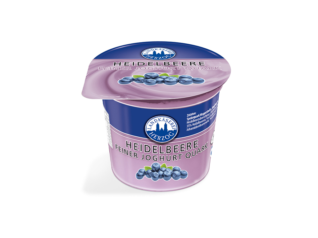 Heidelbeer-Feiner-Joghurt-Quark – Landkäserei Herzog GmbH | BIO Landkäserei